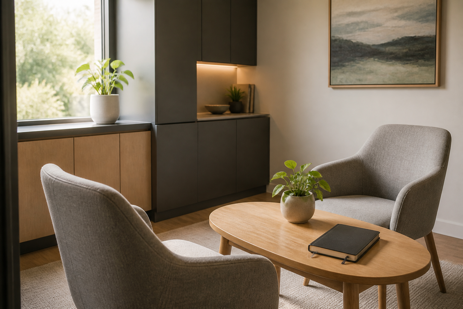 A calm consultation room